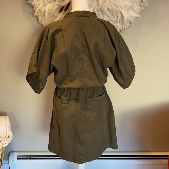 NSF Polly dress in army green - Picture 4 of 10